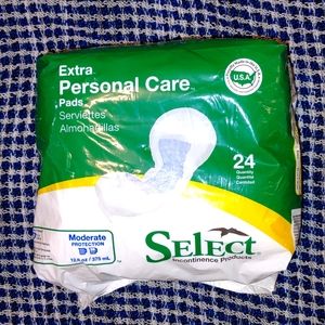 Personal Care pads used inside brief or underwear